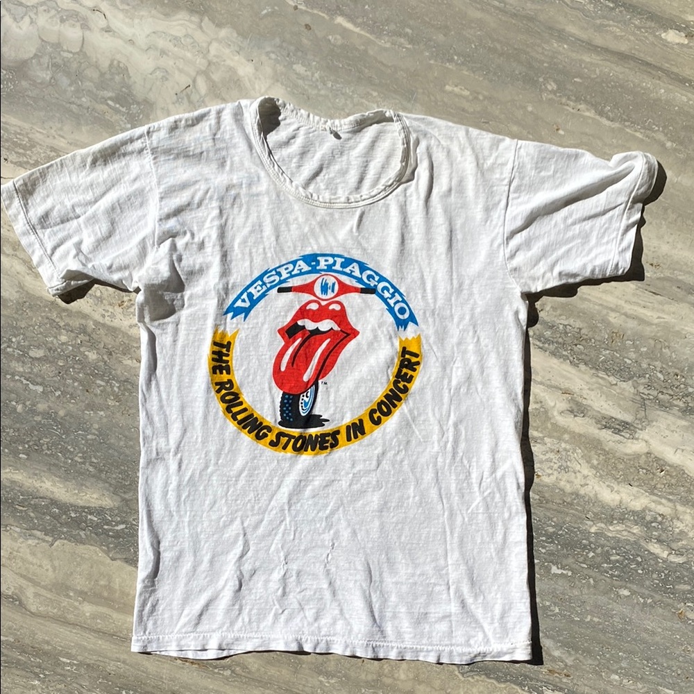 Beyond Rare! 1970s Rolling Stones Vespa T-Shirt